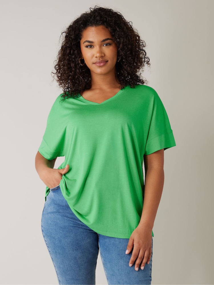 Evans Green V-Neck Modal T-Shirt - Image 1 of 5