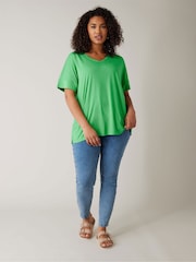 Evans Green V-Neck Modal T-Shirt - Image 2 of 5