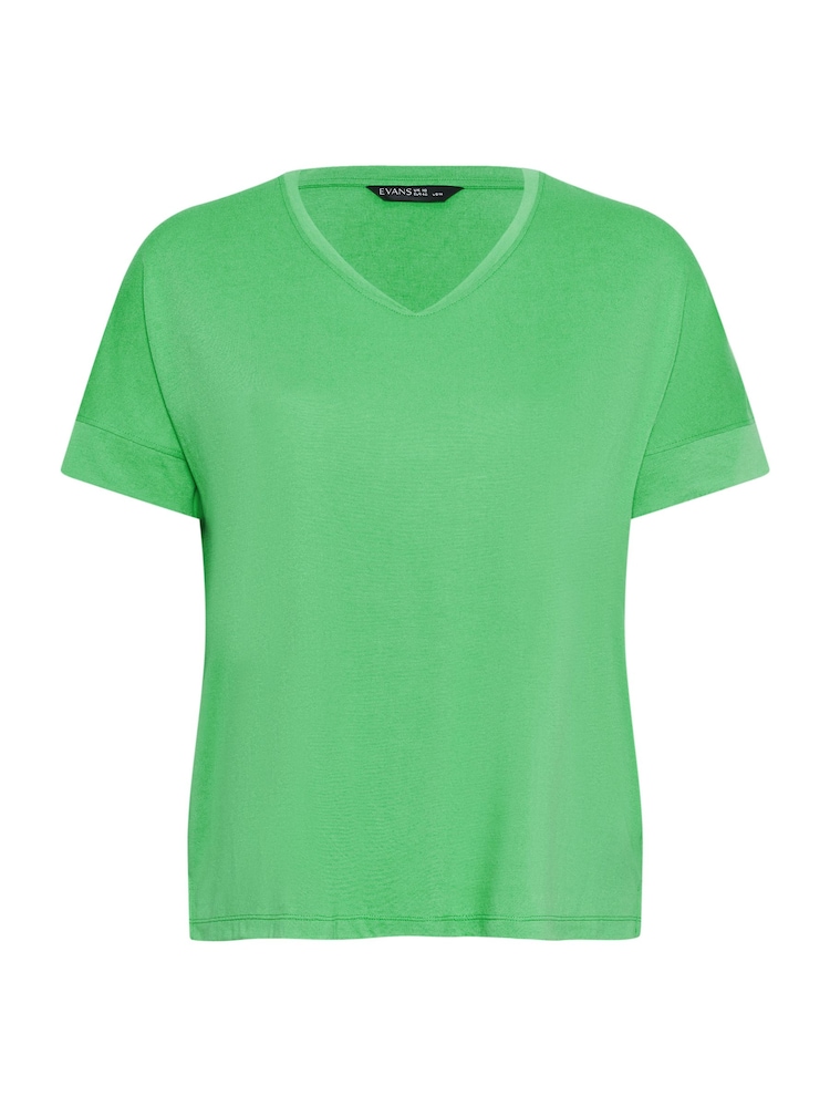 Evans Green V-Neck Modal T-Shirt - Image 5 of 5