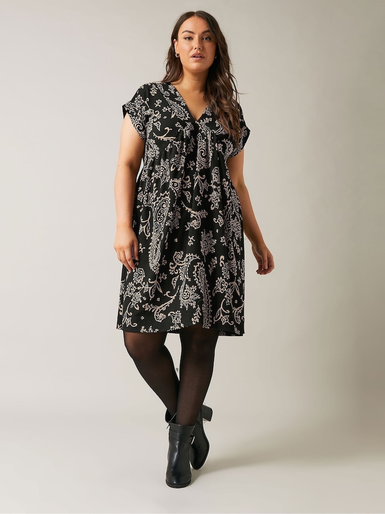 Evans Jersey Crepe Black Dress - Image 1 of 5