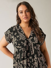 Evans Jersey Crepe Black Dress - Image 4 of 5