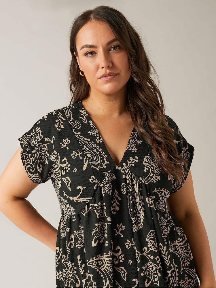 Buy Evans Black Jersey Crepe Dress from Next USA