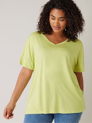 Evans Green V-Neck Modal T-Shirt - Image 4 of 5
