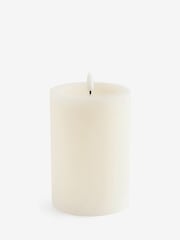 White Large LED Pillar Candle - Image 3 of 4
