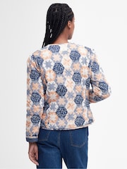 Barbour® Blue 100% Cotton Margate Reversible Patchwork Printed Quilted Jacket - Image 2 of 8