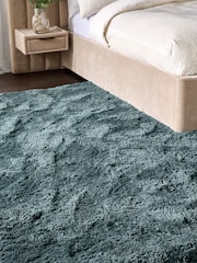 Teal Blue Super Softy Rug - Image 3 of 5