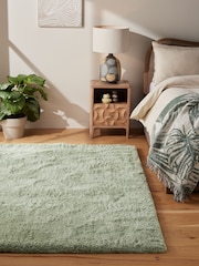 Sage Green Super Softy Rug - Image 1 of 6