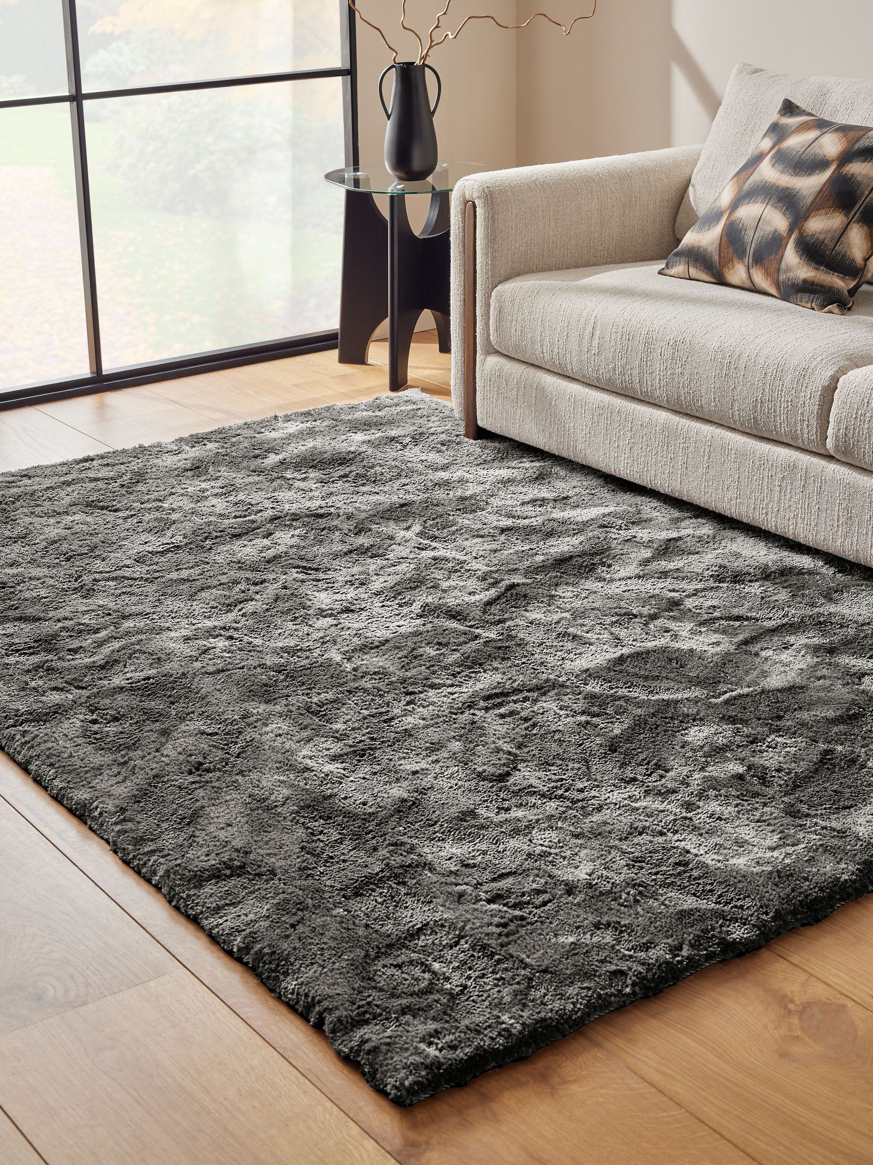 Buy Grey Super Softy Rug from the Next UK online shop