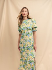 Nobodys Child Green Luna Midi Emmeline Dress - Image 1 of 4