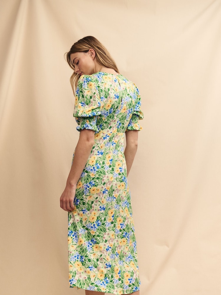 Nobodys Child Green Luna Midi Emmeline Dress - Image 2 of 4