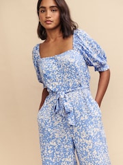 Nobody's Child Blue Romilly Jumpsuit - Image 4 of 5