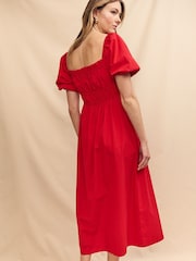 Nobody's Child Red Kurti Midi Dress - Image 2 of 6