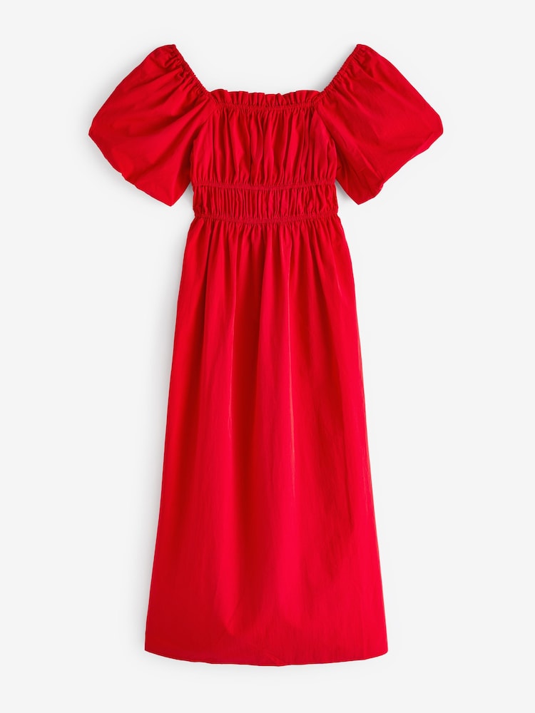 Nobody's Child Red Kurti Midi Dress - Image 6 of 6