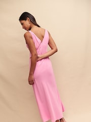 Nobody's Child Pink Hazel Midaxi Plain Dress - Image 2 of 5