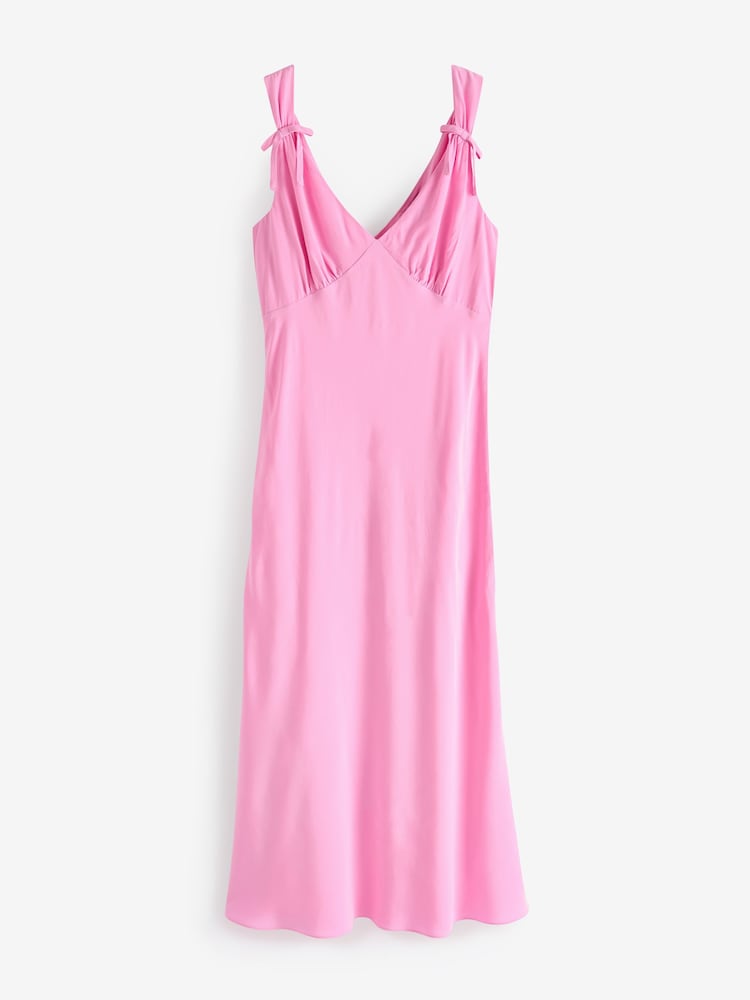 Nobody's Child Pink Hazel Midaxi Plain Dress - Image 5 of 5