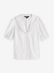 Nobody's Child White 100% Cotton Emmie Blouse - Image 5 of 5