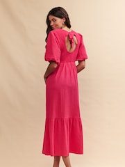 Nobody's Child Pink Kelsie Plain Midi Dress - Image 2 of 5