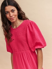 Nobody's Child Pink Kelsie Plain Midi Dress - Image 4 of 5