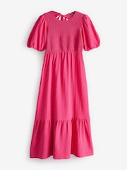 Nobody's Child Pink Kelsie Plain Midi Dress - Image 5 of 5