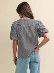 Nobody's Child Black Birdie 100% Cotton Blouse - Image 2 of 5