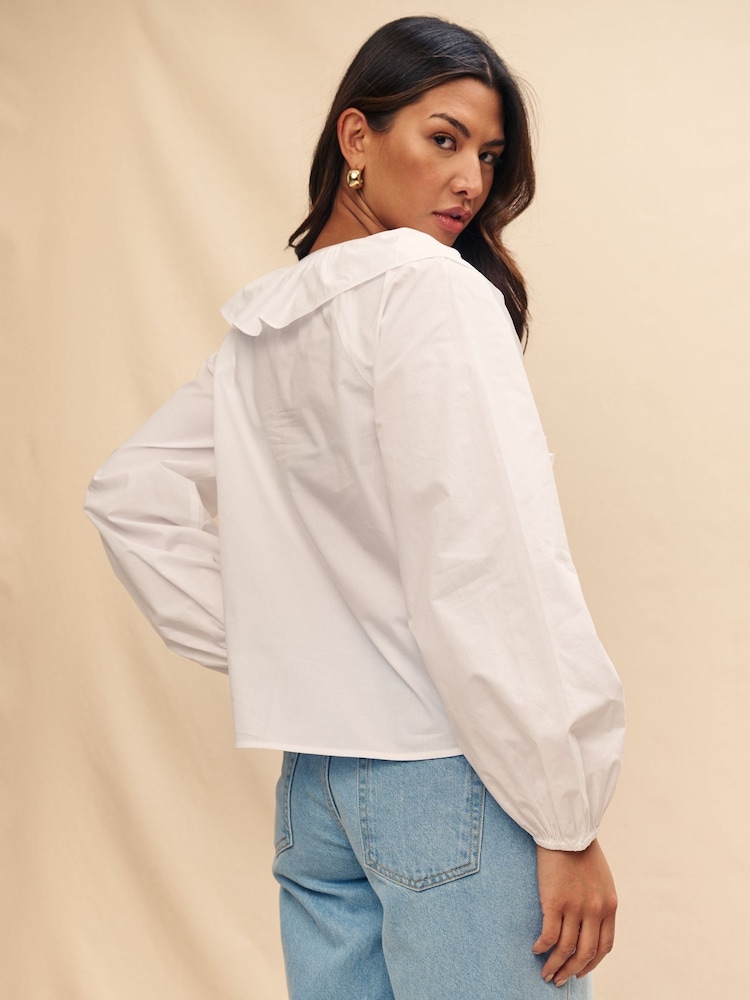 Nobody's Child White ADA 100% Cotton Blouse - Image 2 of 6