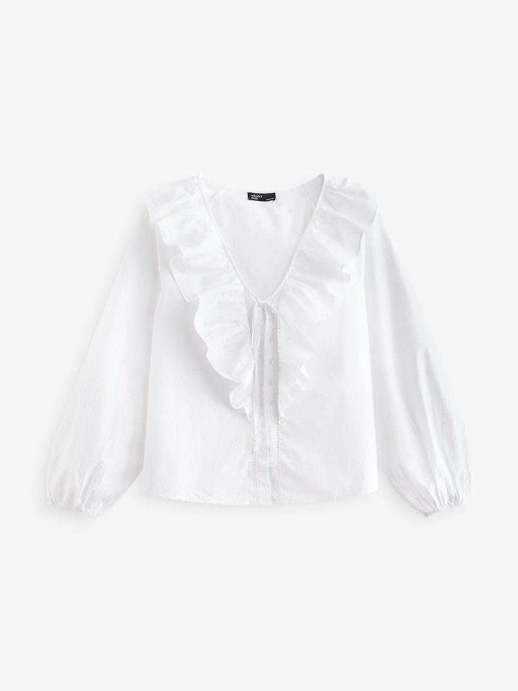Nobody's Child White ADA 100% Cotton Blouse - Image 6 of 6