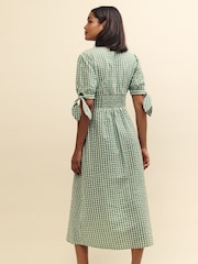 Nobody's Child Green Gingham Check Alexis Midi Dress - Image 2 of 5