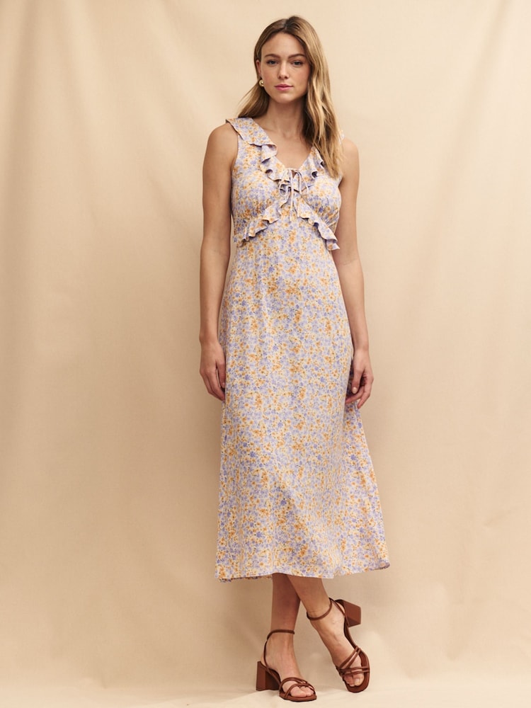 Nobody's Child Black Midi Marjorie Dress - Image 1 of 5