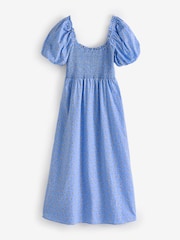 Nobody's Child Blue Beau Midi Edie Ditsy Dress - Image 5 of 5