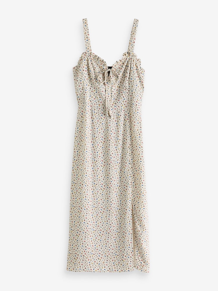 Nobody's Child White Midi Lucia Remmie Ditsy Dress - Image 5 of 5