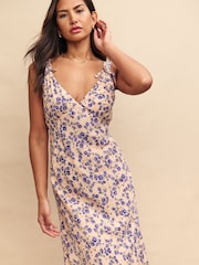 Nobody's Child Black Midaxi Hazel Ditsy Floral Dress - Image 2 of 5
