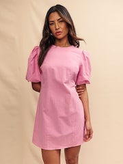 Nobody's Child Pink Bryony Plain Mini Dress - Image 1 of 5