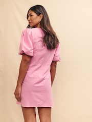 Nobody's Child Pink Bryony Plain Mini Dress - Image 2 of 5