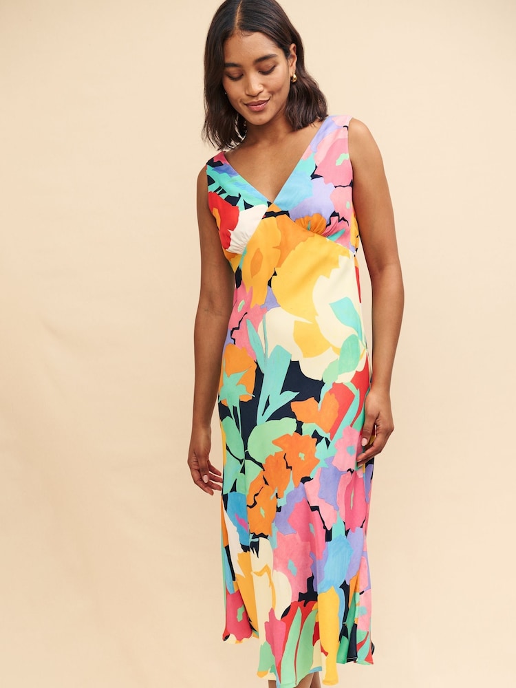 Nobody's Child Black Midi Helena Dress - Image 1 of 5