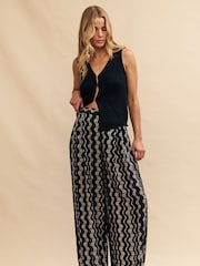 Nobody's Child Black Full Length Zeena Trousers - Image 3 of 5