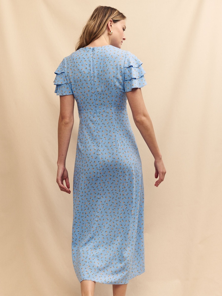 Nobody's Child Blue Fatima Midi Dress - Image 2 of 5
