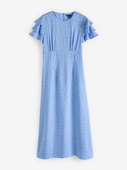 Nobody's Child Blue Fatima Midi Dress - Image 5 of 5