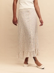 Nobody's Child White Midaxi Annalise Skirt - Image 1 of 4