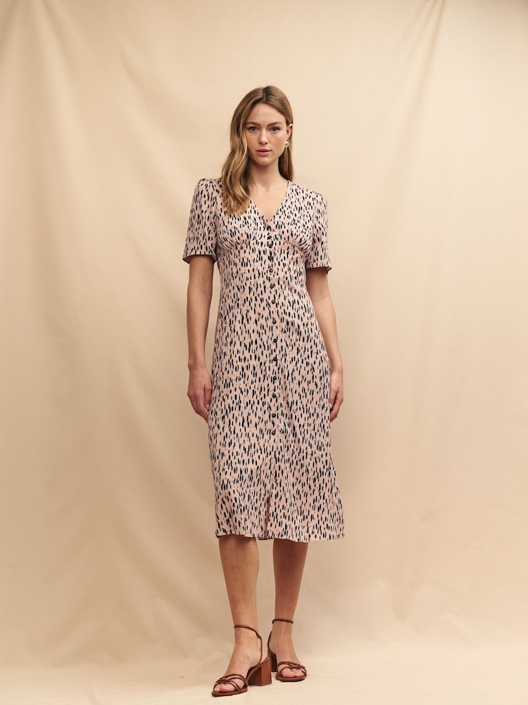Nobody's Child Pink Alexa Midi Dress - Image 2 of 4