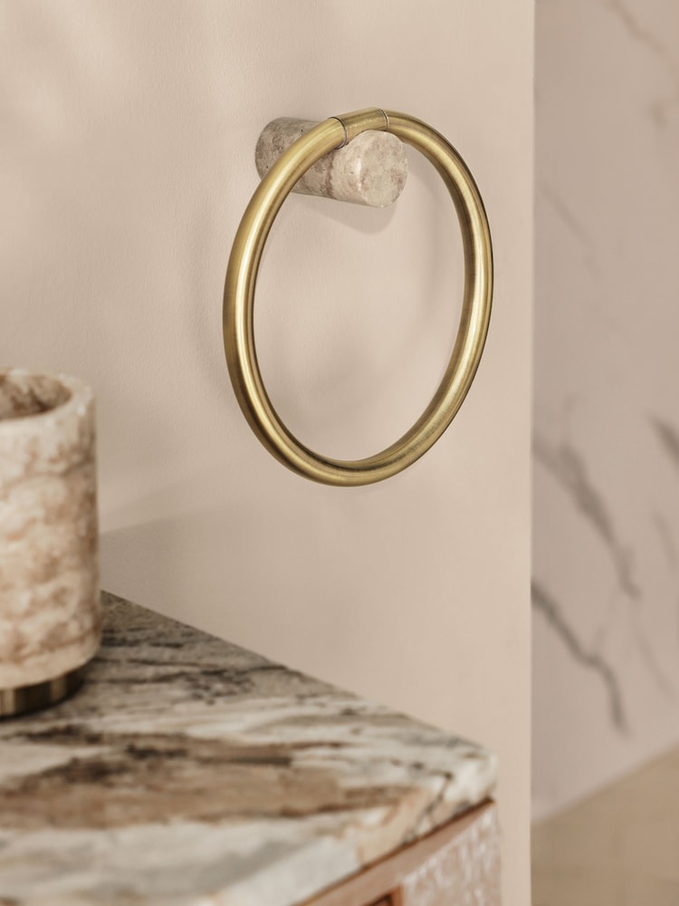 Gold Marble Gold Marble N. Premium Large Towel Rail Ring - Image 2 of 7