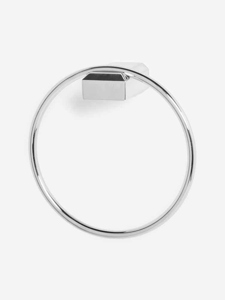 Chrome Moderna Towel Rail Ring - Image 4 of 4 Chrome Moderna Towel Rail Ring - Image 4 of 4