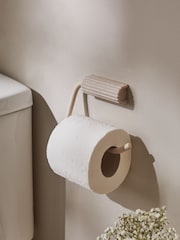 Natural Rib Toilet Roll Holder - Image 1 of 5