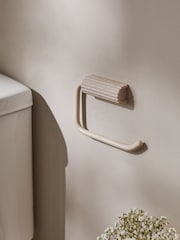 Natural Rib Toilet Roll Holder - Image 2 of 5