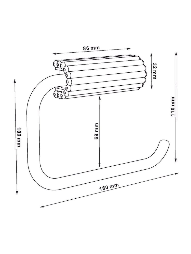Natural Rib Toilet Roll Holder - Image 4 of 5