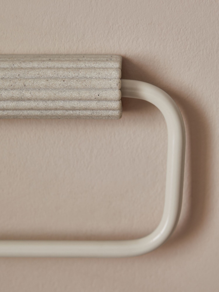 Natural Rib Towel Rail Ring - Image 3 of 5