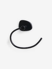 Black Organic Pebble Towel Rail Ring - Image 5 of 5