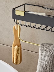 Set of 2 Black Self Adhesive Shower Caddy - Image 3 of 4