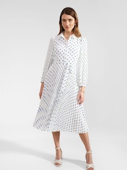 Hobbs Blue Petite Tallulah Dress - Image 1 of 4