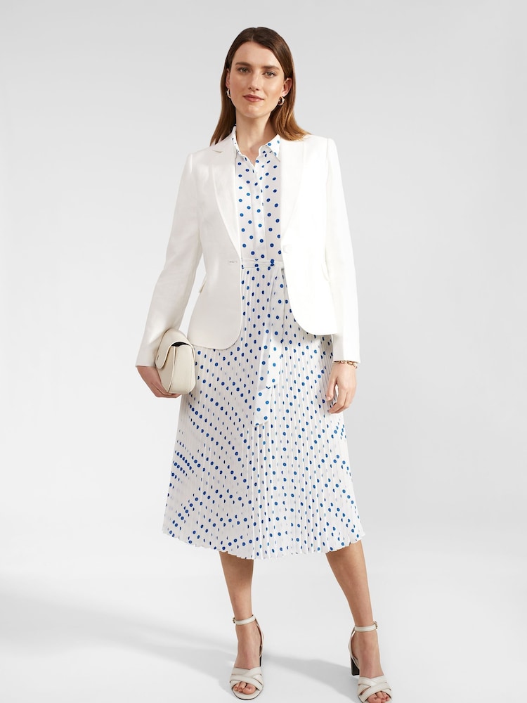 Hobbs Blue Petite Tallulah Dress - Image 2 of 4