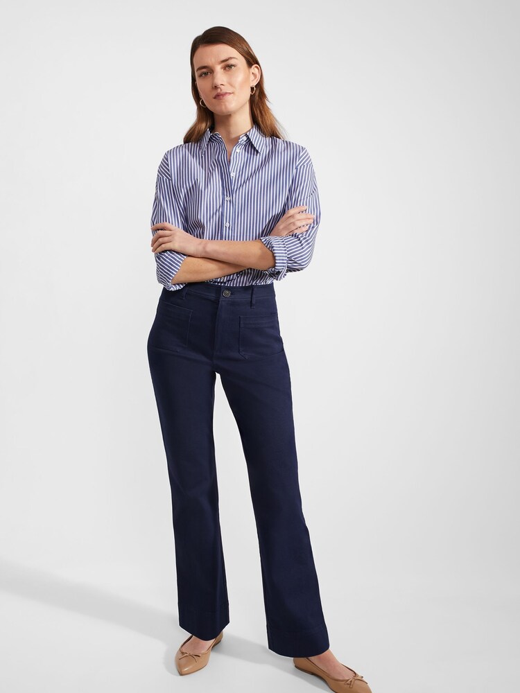 Hobbs Blue Kim Trousers - Image 1 of 4 Hobbs Blue Kim Trousers - Image 1 of 4